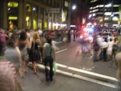 Les grands boulevards sont bondés